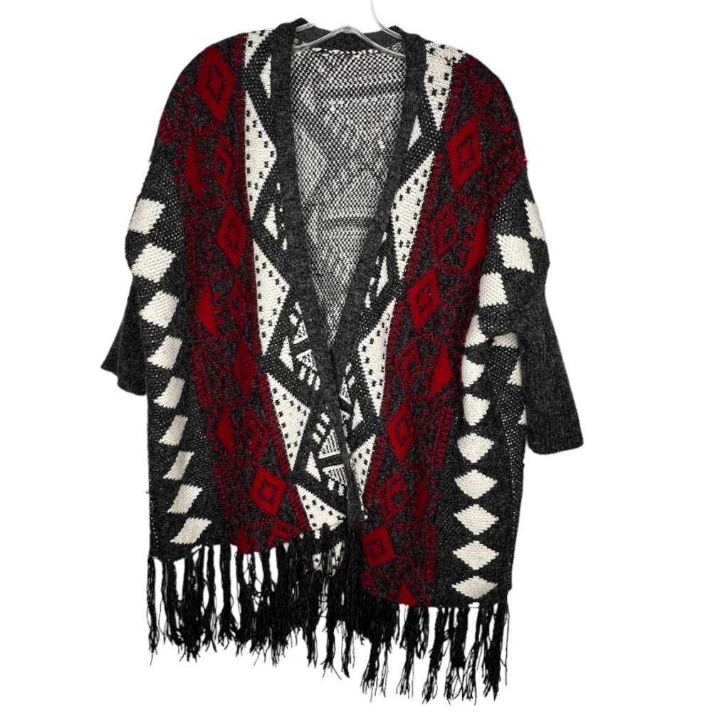 Oversized Sweater With Fringe‎